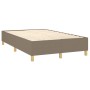 Cama box spring con colchón y LED tela gris taupe 120x200 cm de , Camas y somieres - Ref: Foro24-3135745, Precio: 454,99 €, D...