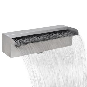 Rechteckiger Wasserfallbrunnen Edelstahlbecken 30 cm von vidaXL, Brunnen und Wasserfälle - Ref: Foro24-41665, Preis: 36,46 €,...