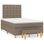 Box spring bed with taupe gray fabric mattress 120x200 cm by , Beds and slatted bases - Ref: Foro24-3137465, Price: 488,99 €,...