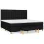 Cama box spring con colchón tela negro 200x200 cm de , Camas y somieres - Ref: Foro24-3137503, Precio: 715,09 €, Descuento: %