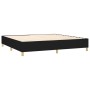 Box spring bed with black fabric mattress 200x200 cm by , Beds and slatted bases - Ref: Foro24-3137503, Price: 703,99 €, Disc...