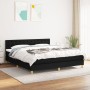 Box spring bed with black fabric mattress 160x200 cm by , Beds and slatted bases - Ref: Foro24-3140947, Price: 488,90 €, Disc...