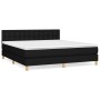 Box spring bed with black fabric mattress 160x200 cm by , Beds and slatted bases - Ref: Foro24-3140947, Price: 488,90 €, Disc...