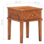 Mesita de noche de madera maciza de acacia 40x40x50 cm de vidaXL, Mesitas de noche - Ref: Foro24-286575, Precio: 102,29 €, De...