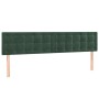 Cama box spring con colchón terciopelo verde oscuro 180x200 cm de , Camas y somieres - Ref: Foro24-3141560, Precio: 543,35 €,...