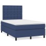 Cama box spring con colchón tela azul 120x200 cm de , Camas y somieres - Ref: Foro24-3142087, Precio: 444,38 €, Descuento: %