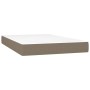 Cama box spring con colchón tela gris taupe 120x200 cm de , Camas y somieres - Ref: Foro24-3142085, Precio: 452,81 €, Descuen...