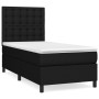 Cama box spring con colchón tela negro 80x200 cm de , Camas y somieres - Ref: Foro24-3142051, Precio: 292,23 €, Descuento: %