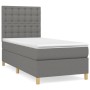 Box spring bed with dark gray fabric mattress 80x200 cm by , Beds and slatted bases - Ref: Foro24-3142610, Price: 319,69 €, D...