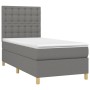 Cama box spring con colchón tela gris oscuro 80x200 cm de , Camas y somieres - Ref: Foro24-3142610, Precio: 329,66 €, Descuen...