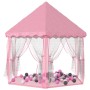 Princess play tent with 250 pink balls 133x140 cm by , Play tents and tunnels - Ref: Foro24-3107714, Price: 65,84 €, Discount: %