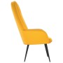 Sillón de relax de terciopelo amarillo mostaza de , Sillones - Ref: Foro24-341201, Precio: 110,73 €, Descuento: %