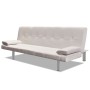 Sofa bed with two adjustable cream faux leather cushions by vidaXL, Sofas - Ref: Foro24-241723, Price: 181,10 €, Discount: %