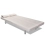 Sofá cama con dos cojines cuero artificial ajustable crema de vidaXL, Sofás - Ref: Foro24-241723, Precio: 181,10 €, Descuento: %