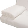 Sofá cama con dos cojines cuero artificial ajustable crema de vidaXL, Sofás - Ref: Foro24-241723, Precio: 181,10 €, Descuento: %