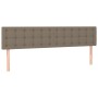 Cabecero con LED de tela gris taupe 200x5x78/88 cm de , Cabeceros y pies de cama - Ref: Foro24-3122072, Precio: 79,92 €, Desc...