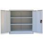 Büroschrank 2 Türen 90 cm grauer Stahl von vidaXL, Aktenschränke - Ref: Foro24-20114, Preis: 204,30 €, Rabatt: %