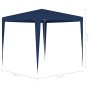 Blue celebration tent 2.5x2.5 m by , Tents and gazebos - Ref: Foro24-48502, Price: 58,55 €, Discount: %