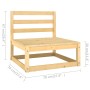 5-piece solid pine wood garden furniture set by , Garden sets - Ref: Foro24-3075549, Price: 266,43 €, Discount: %