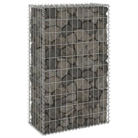 Gabion wall with galvanized steel covers 60x30x100 cm by , fence panels - Ref: Foro24-147811, Price: 55,08 €, Discount: %