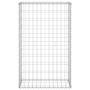 Gabion wall with galvanized steel covers 60x30x100 cm by , fence panels - Ref: Foro24-147811, Price: 52,53 €, Discount: %