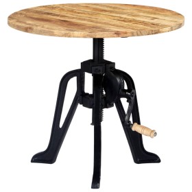 Side table made of mango wood and cast iron 60x(46-63) cm by , Side tables - Ref: Foro24-247915, Price: 142,38 €, Discount: %