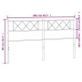 Kopfteil aus weißem Metall, 200 cm von , Kopf- und Fußteile - Ref: Foro24-372364, Preis: 32,96 €, Rabatt: %