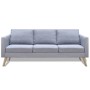 2 and 3 seater sofa set in light gray fabric by , Sofas - Ref: Foro24-272193, Price: 533,02 €, Discount: %