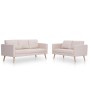 2-piece sofa set in cream fabric by , Sofas - Ref: Foro24-276851, Price: 639,82 €, Discount: %