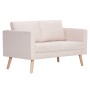 2-piece sofa set in cream fabric by , Sofas - Ref: Foro24-276851, Price: 639,82 €, Discount: %