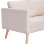 Conjunto de sofás 2 piezas tela color crema de , Sofás - Ref: Foro24-276851, Precio: 639,82 €, Descuento: %