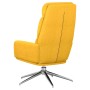 Sillón de relax de tela amarillo mostaza de , Sillones - Ref: Foro24-341137, Precio: 127,68 €, Descuento: %