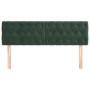 Headboards 2 units of dark green velvet 72x7x78/88 cm by , Headboards and footboards - Ref: Foro24-346351, Price: 75,61 €, Di...