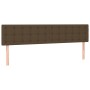 Headboards 2 units of dark brown fabric 100x5x78/88 cm by , Headboards and footboards - Ref: Foro24-346519, Price: 74,23 €, D...