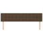 Headboards 2 units of dark brown fabric 100x5x78/88 cm by , Headboards and footboards - Ref: Foro24-346519, Price: 74,23 €, D...