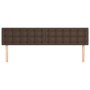 Headboards 2 units of brown synthetic leather 100x5x78/88 cm by , Headboards and footboards - Ref: Foro24-346527, Price: 67,9...