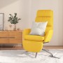 Sillón de relax con reposapiés de tela amarillo mostaza de , Sillones - Ref: Foro24-3097531, Precio: 139,11 €, Descuento: %