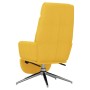 Sillón de relax con reposapiés de tela amarillo mostaza de , Sillones - Ref: Foro24-3097531, Precio: 139,11 €, Descuento: %