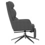 Sillón de relax con reposapiés de tela gris oscuro de , Sillones - Ref: Foro24-3097525, Precio: 147,03 €, Descuento: %