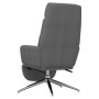 Sillón de relax con reposapiés de tela gris oscuro de , Sillones - Ref: Foro24-3097525, Precio: 147,03 €, Descuento: %