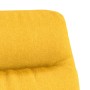 Sillón de relax con reposapiés de tela amarillo mostaza de , Sillones - Ref: Foro24-3097531, Precio: 139,11 €, Descuento: %