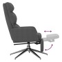 Sillón de relax con reposapiés de tela gris oscuro de , Sillones - Ref: Foro24-3097525, Precio: 147,03 €, Descuento: %