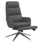 Sillón de relax con reposapiés de tela gris oscuro de , Sillones - Ref: Foro24-3097525, Precio: 147,03 €, Descuento: %