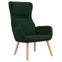 Sillón de relax con taburete terciopelo verde oscuro de , Sillones - Ref: Foro24-3097822, Precio: 147,52 €, Descuento: %