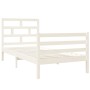 White solid wood single bed frame 90x190 cm by , Beds and slatted bases - Ref: Foro24-3101249, Price: 104,22 €, Discount: %