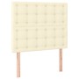 Headboards 2 units cream-colored synthetic leather 100x5x78/88 cm by , Headboards and footboards - Ref: Foro24-3116418, Price...