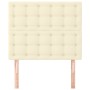 Headboards 2 units cream-colored synthetic leather 100x5x78/88 cm by , Headboards and footboards - Ref: Foro24-3116418, Price...