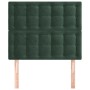 Headboards 2 units of dark green velvet 90x5x78/88 cm by , Headboards and footboards - Ref: Foro24-3116805, Price: 70,40 €, D...