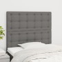 Cabeceros 2 unidades de tela gris oscuro 80x5x78/88 cm de , Cabeceros y pies de cama - Ref: Foro24-3116741, Precio: 58,98 €, ...