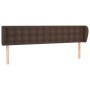 Brown synthetic leather headboard 183x23x78/88 cm by , Headboards and footboards - Ref: Foro24-3117249, Price: 77,99 €, Disco...